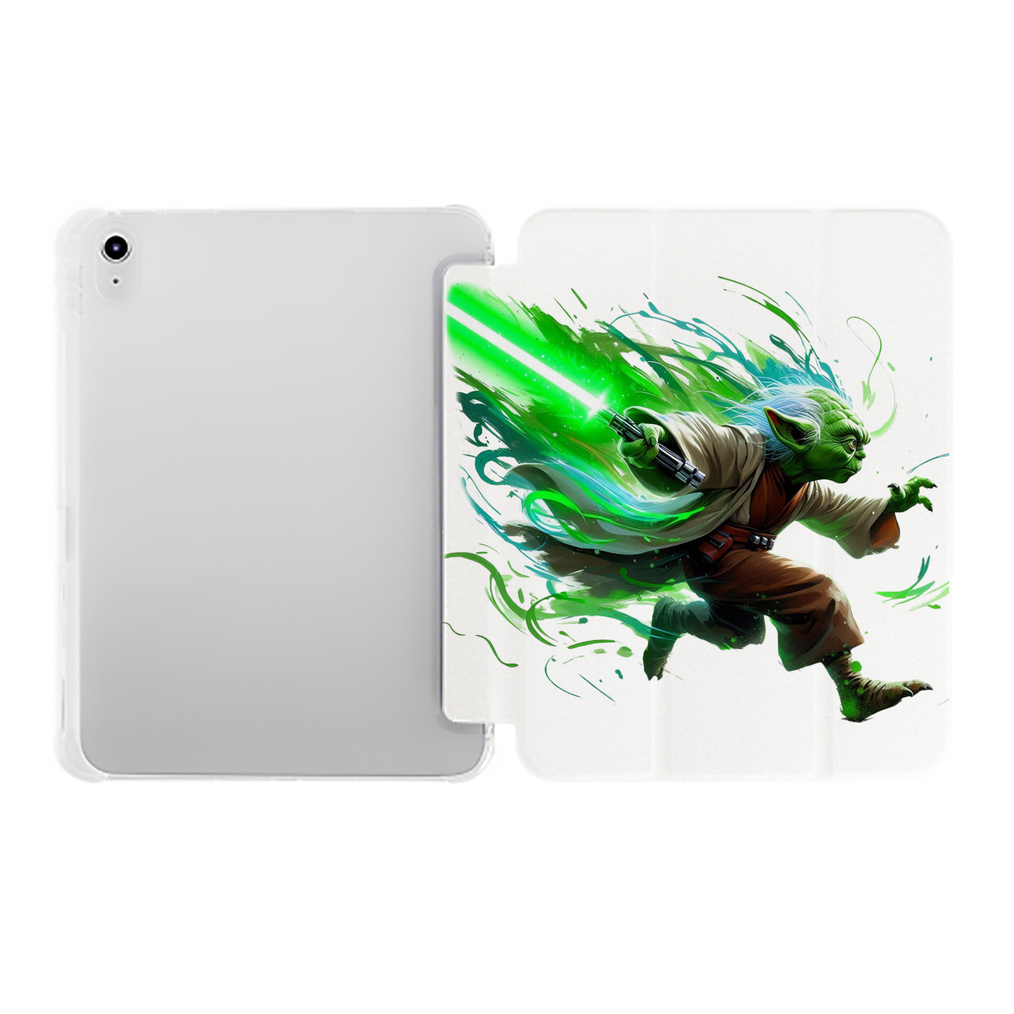 （画像用） スター・ウォーズ Star Wars IPad ケース ペン収納付き 三つ折りスタンド PUレザー×シリコン 対応機種9.5/10.5/10.9インチ